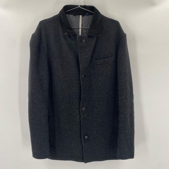 True Measure Other - True Measure Men's Wool Blend Jacket Gray Size Large